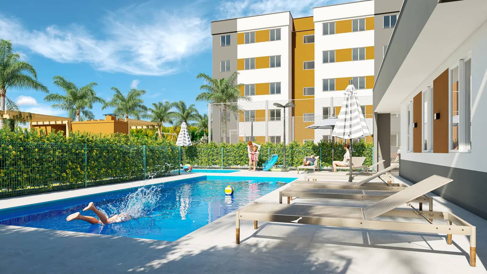 Piscina do Residencial Arizona