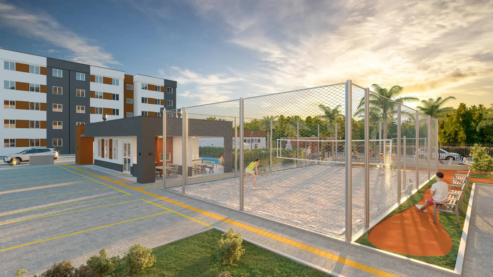 Área de lazer do Residencial Arizona