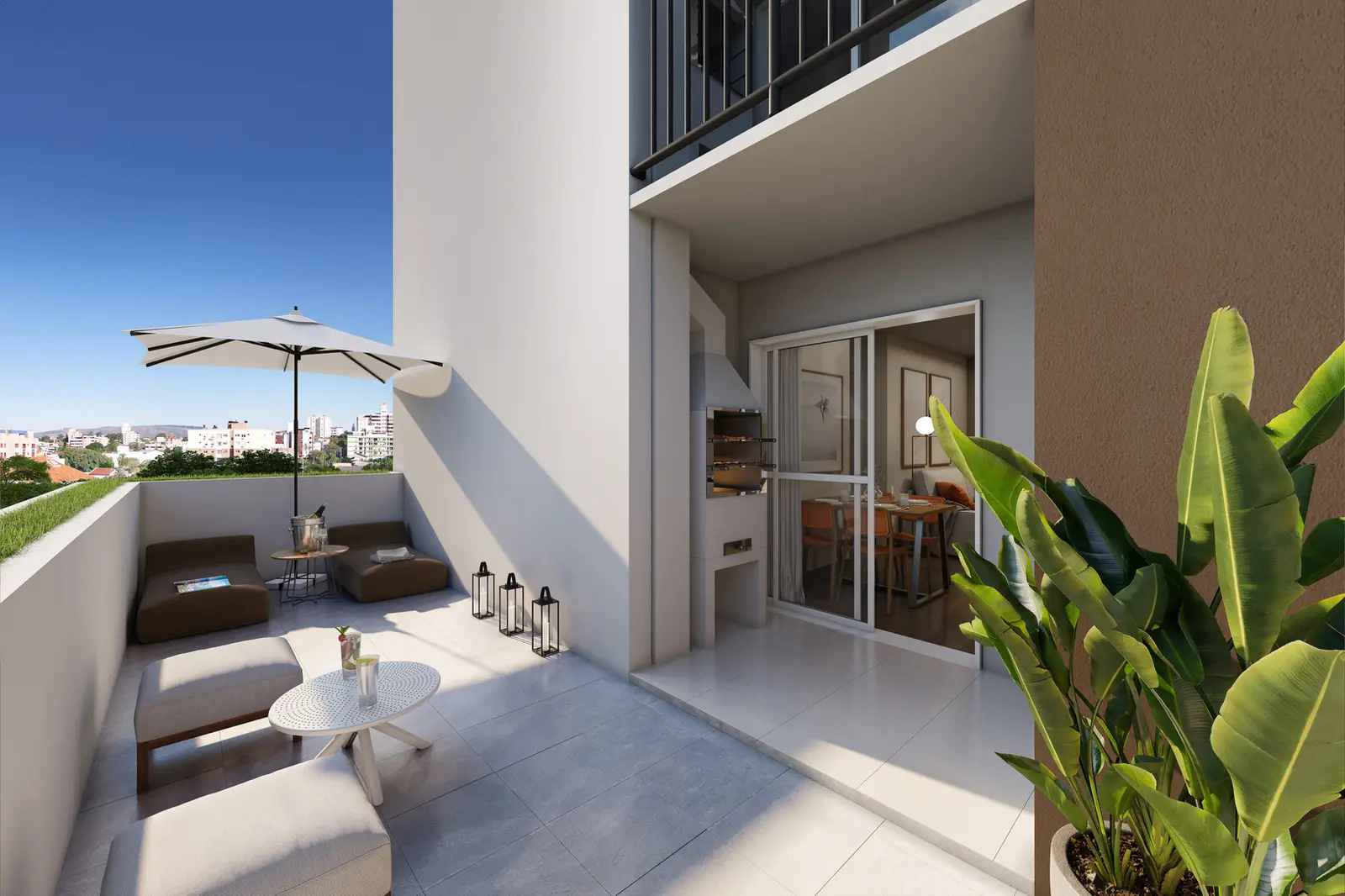 Garden privativo do apartamento térreo