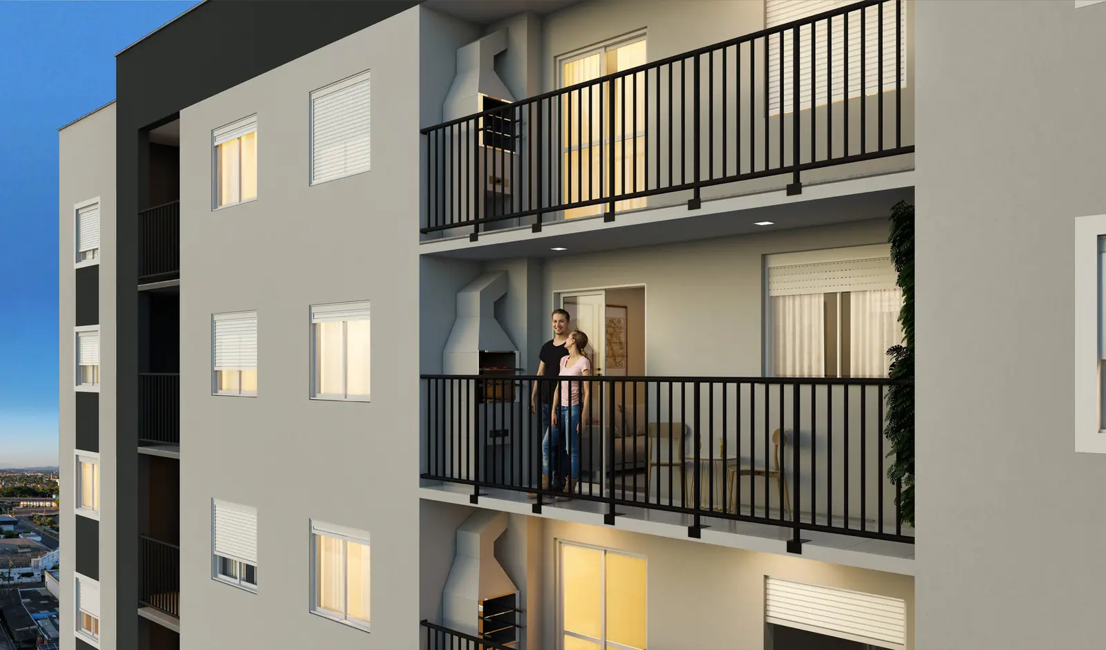 Sacadas do Residencial Athena