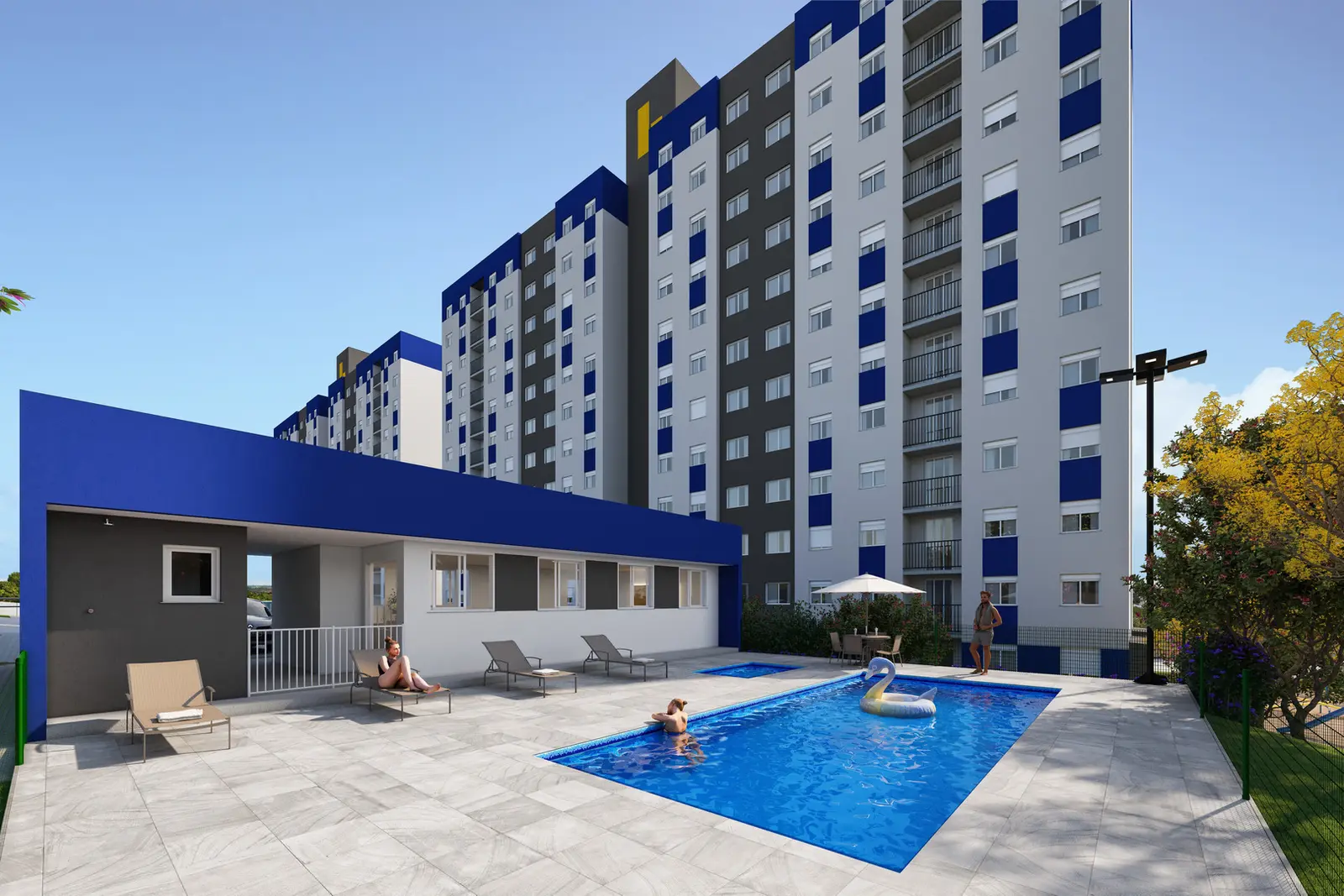 Piscina do Residencial Milão