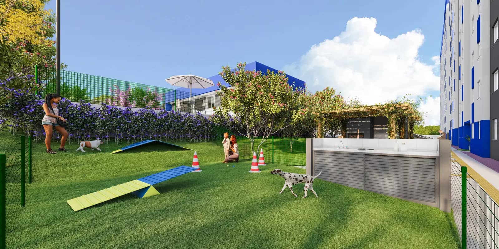 Espaço pet do Residencial Milão