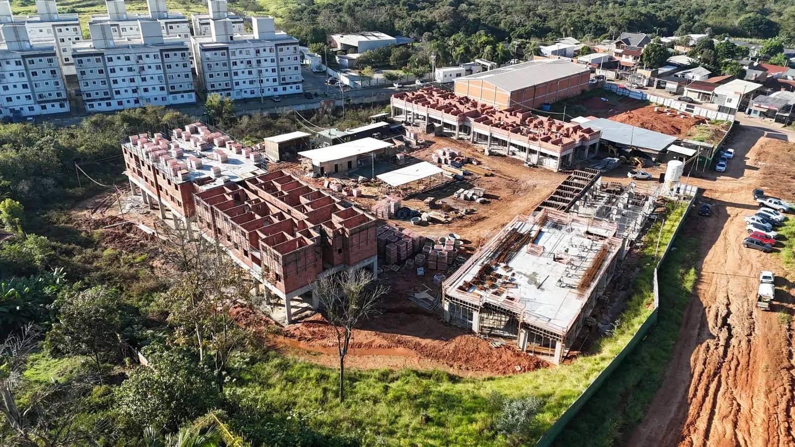 Obra do Residencial Viena em andamento