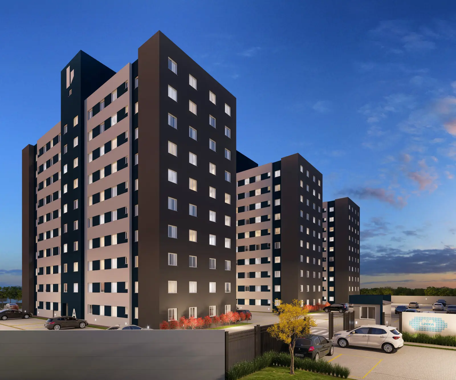 Torres do Residencial Lisboa em Sapucaia do Sul