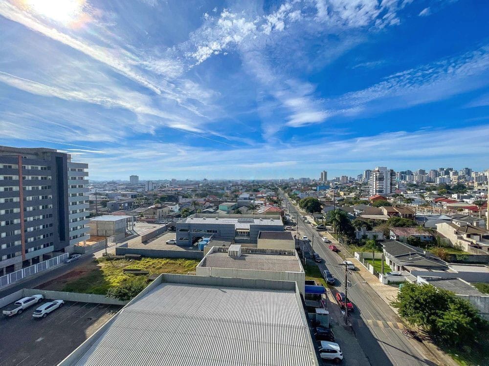 Vista da cidade a partir do apartamento