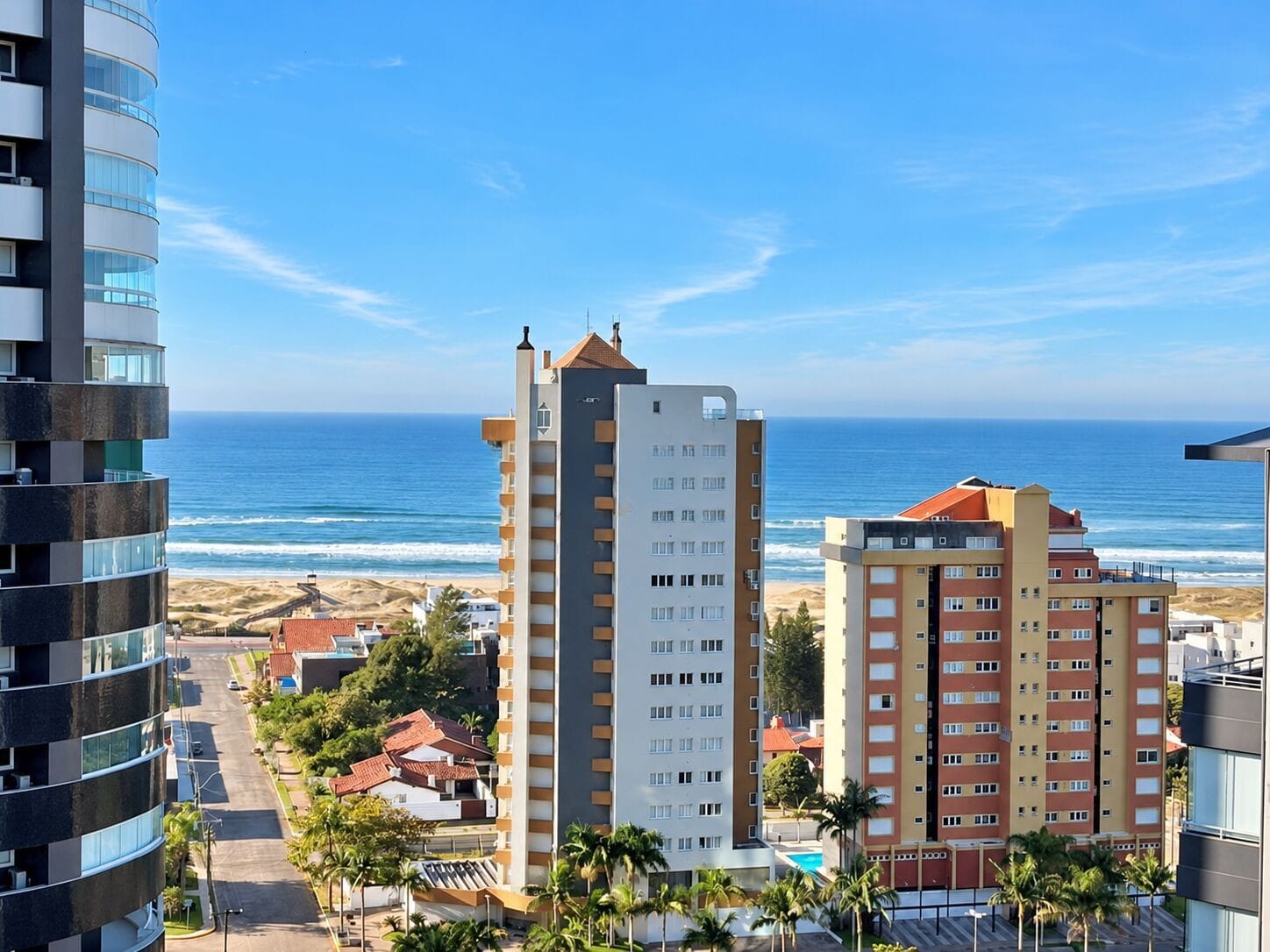 Vista mar e praia