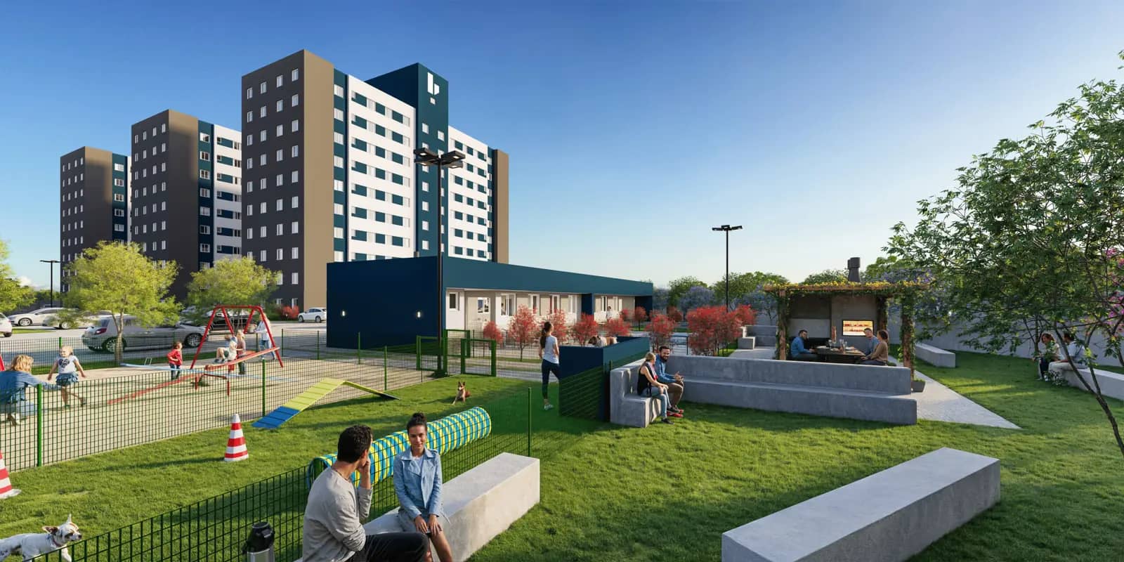 Área de lazer do Residencial Lisboa