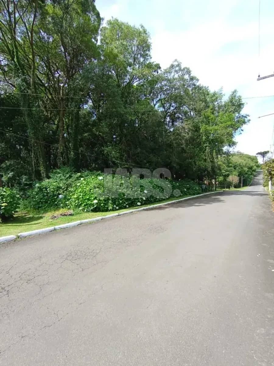 Lateral do terreno ao longo da rua