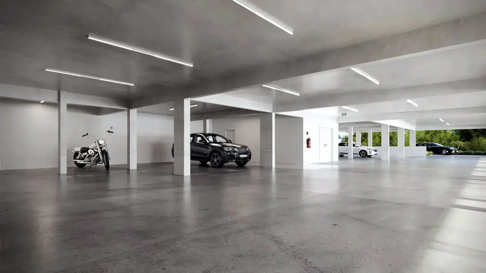Garagem coberta (imagem ilustrativa)