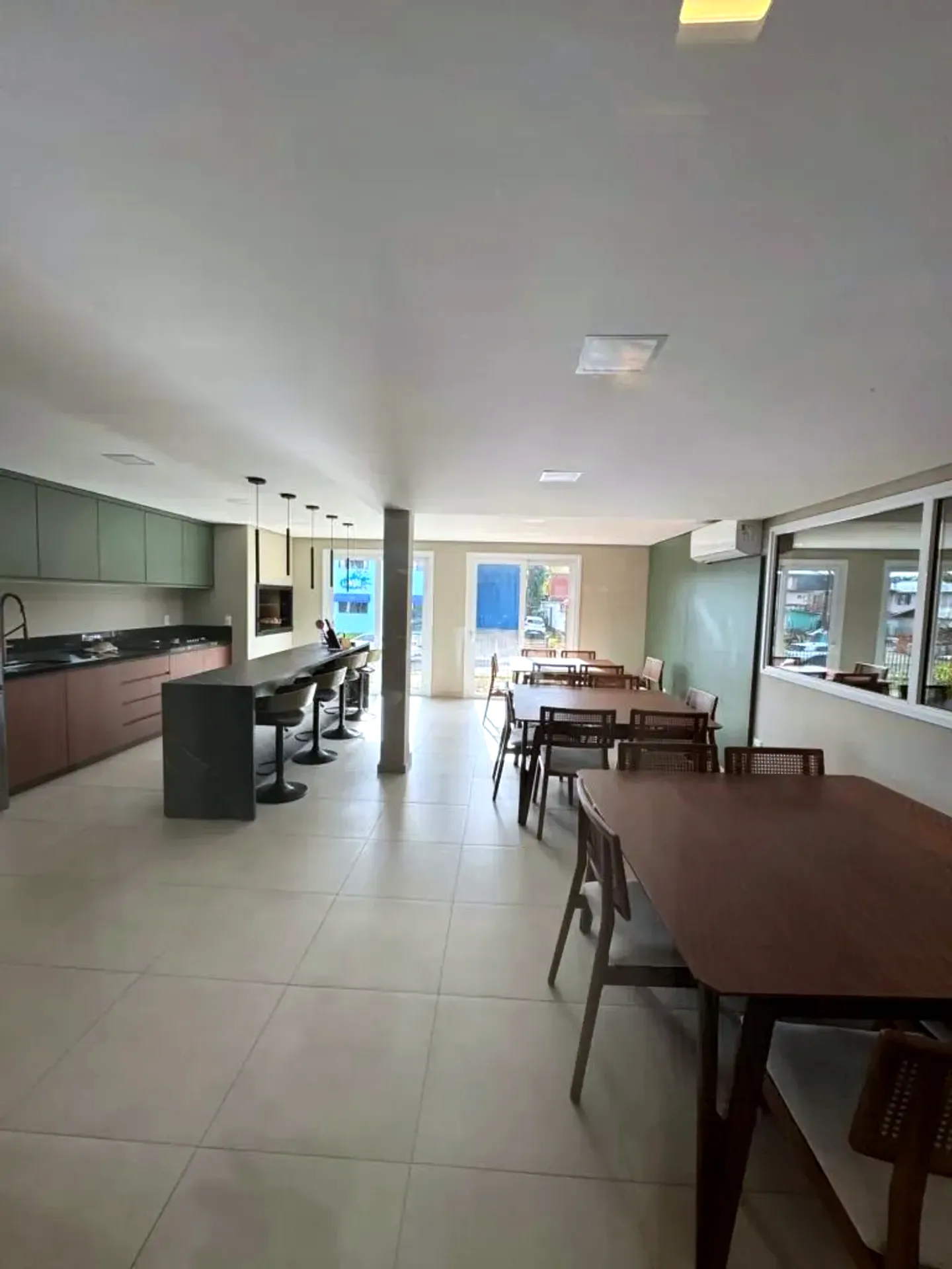 Espaço de convivência do condomínio