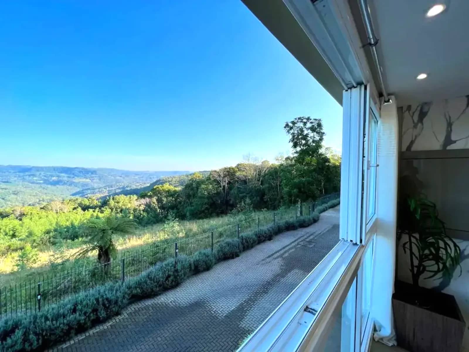 Vista do vale a partir do apartamento