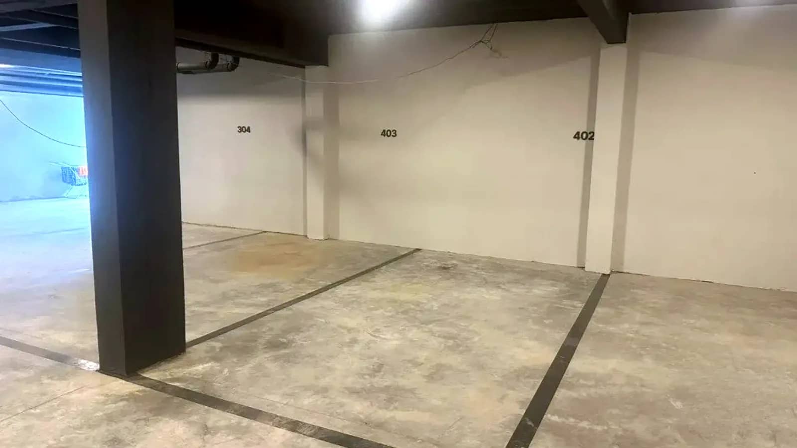 Garagem no subsolo