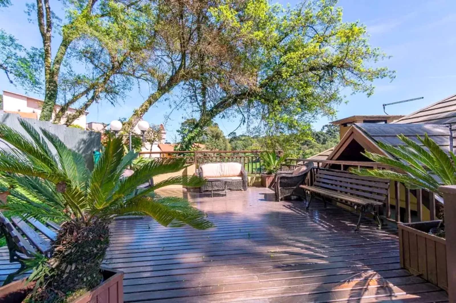 Deck de convivência do prédio