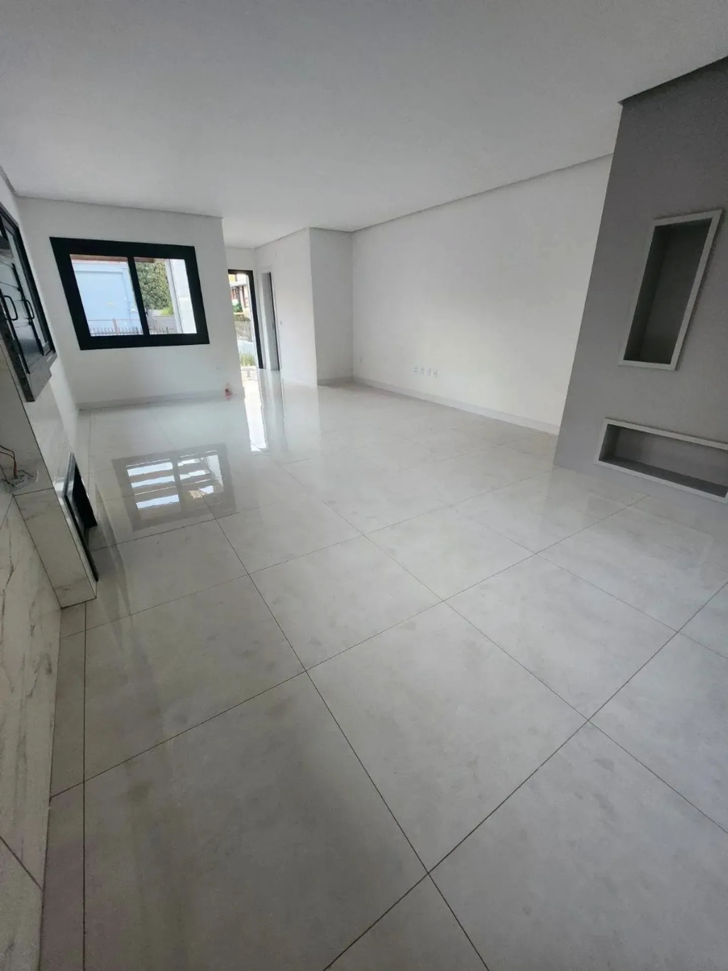 Sala de estar e jantar integradas