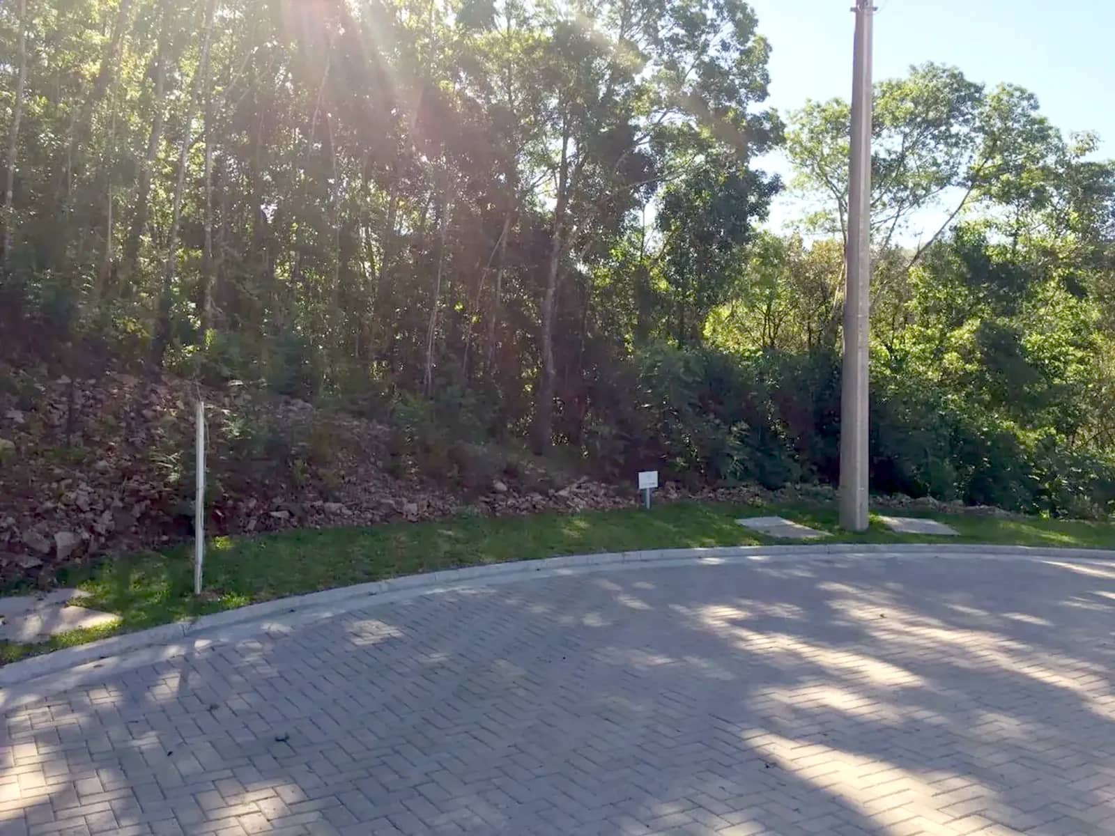 Lateral do lote com a mata nativa