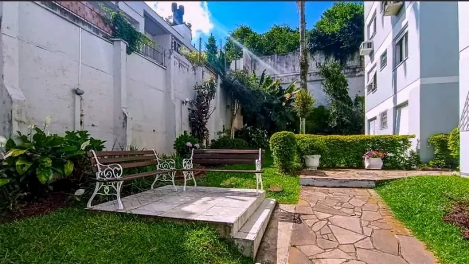 Jardim do condomínio