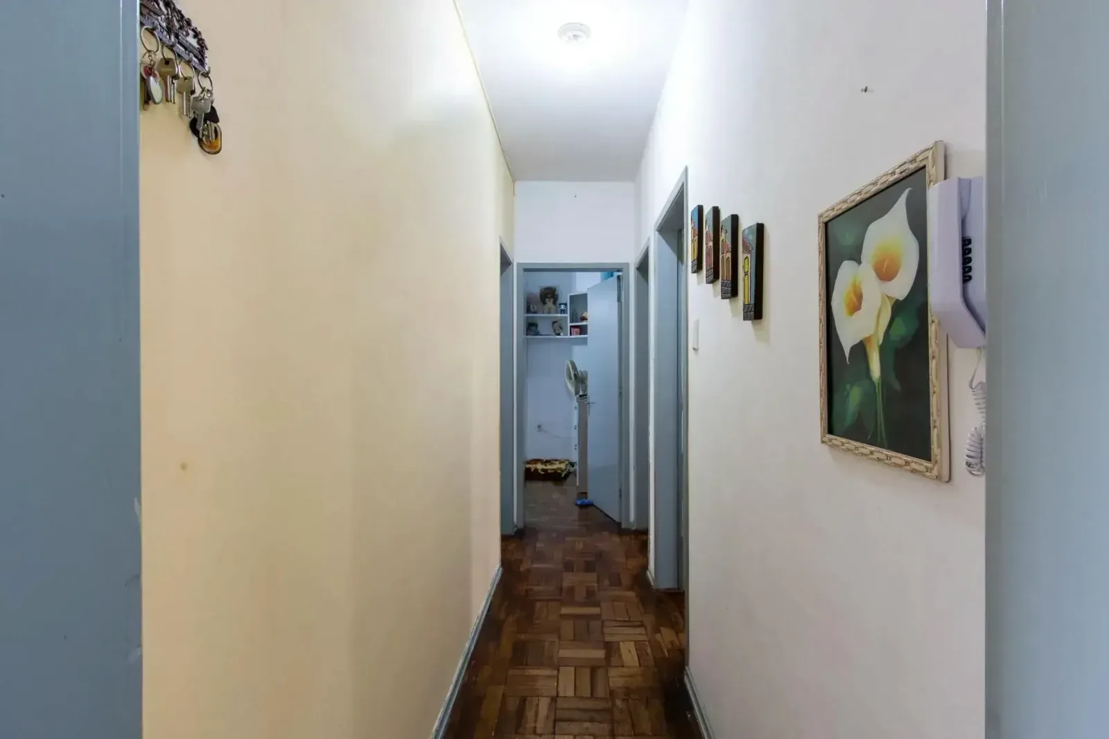Corredor de acesso aos quartos