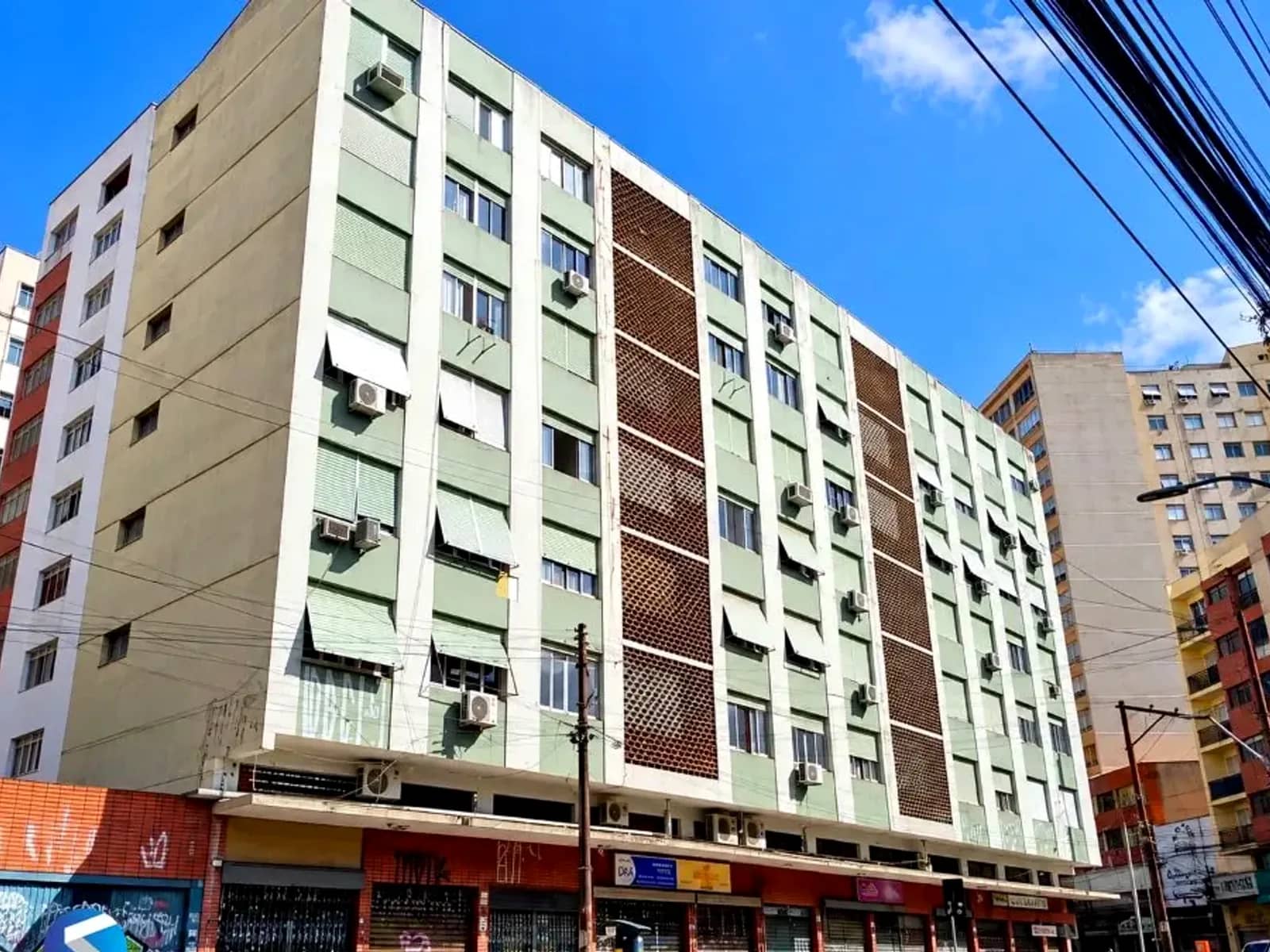Fachada do prédio na Rua José do Patrocínio, Cidade Baixa