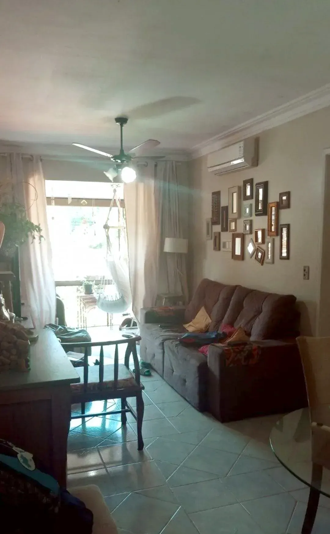 Sala de estar no Camaquã, em Porto Alegre