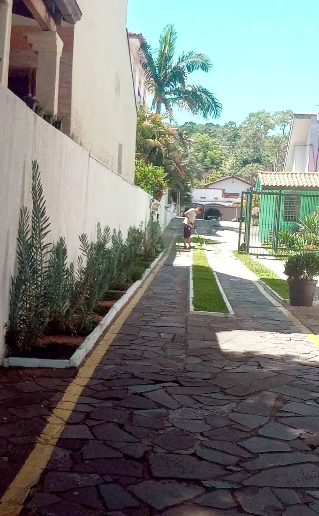 Acesso interno do condomínio