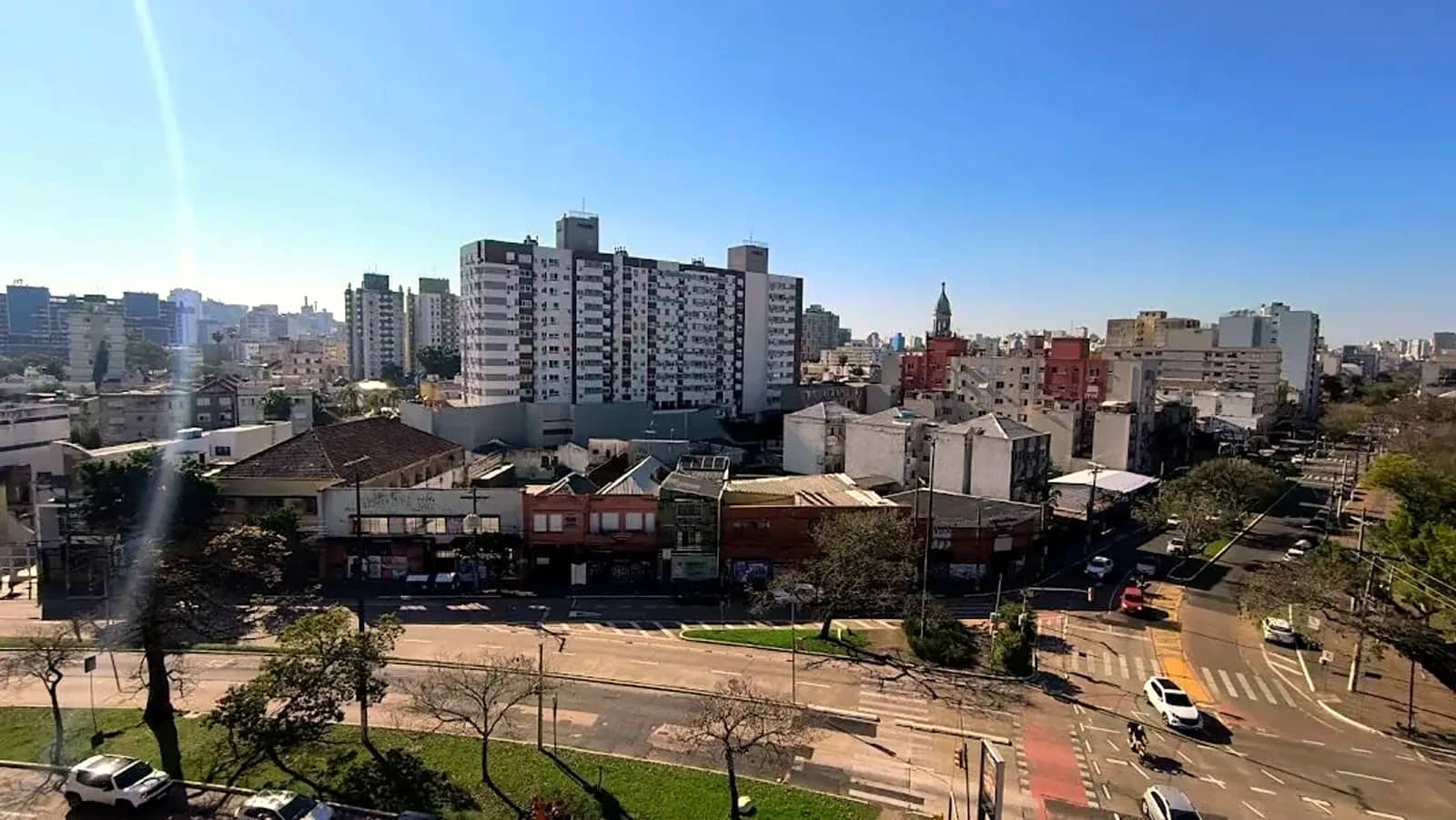 Vista livre das janelas
