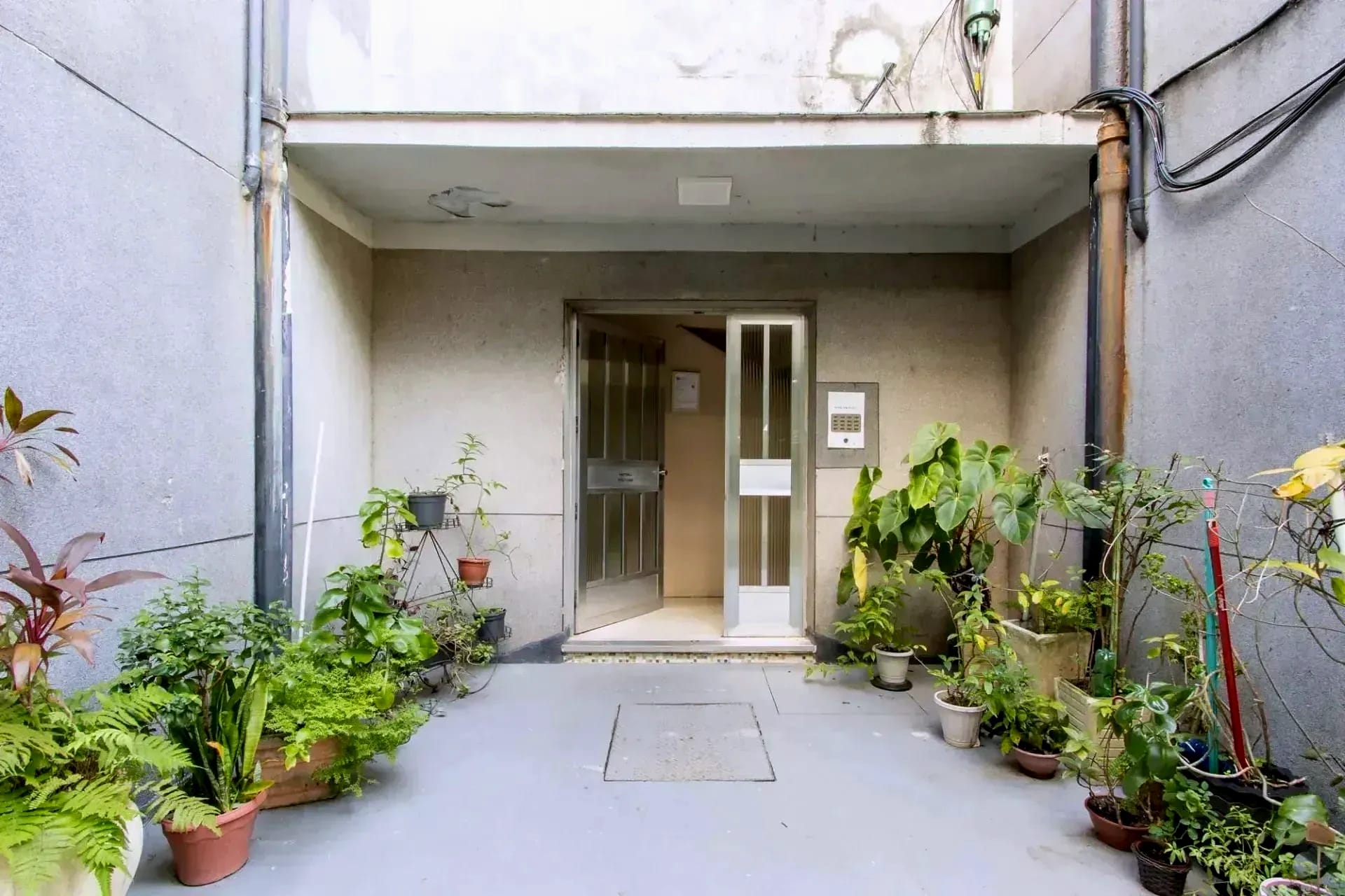 Entrada do bloco