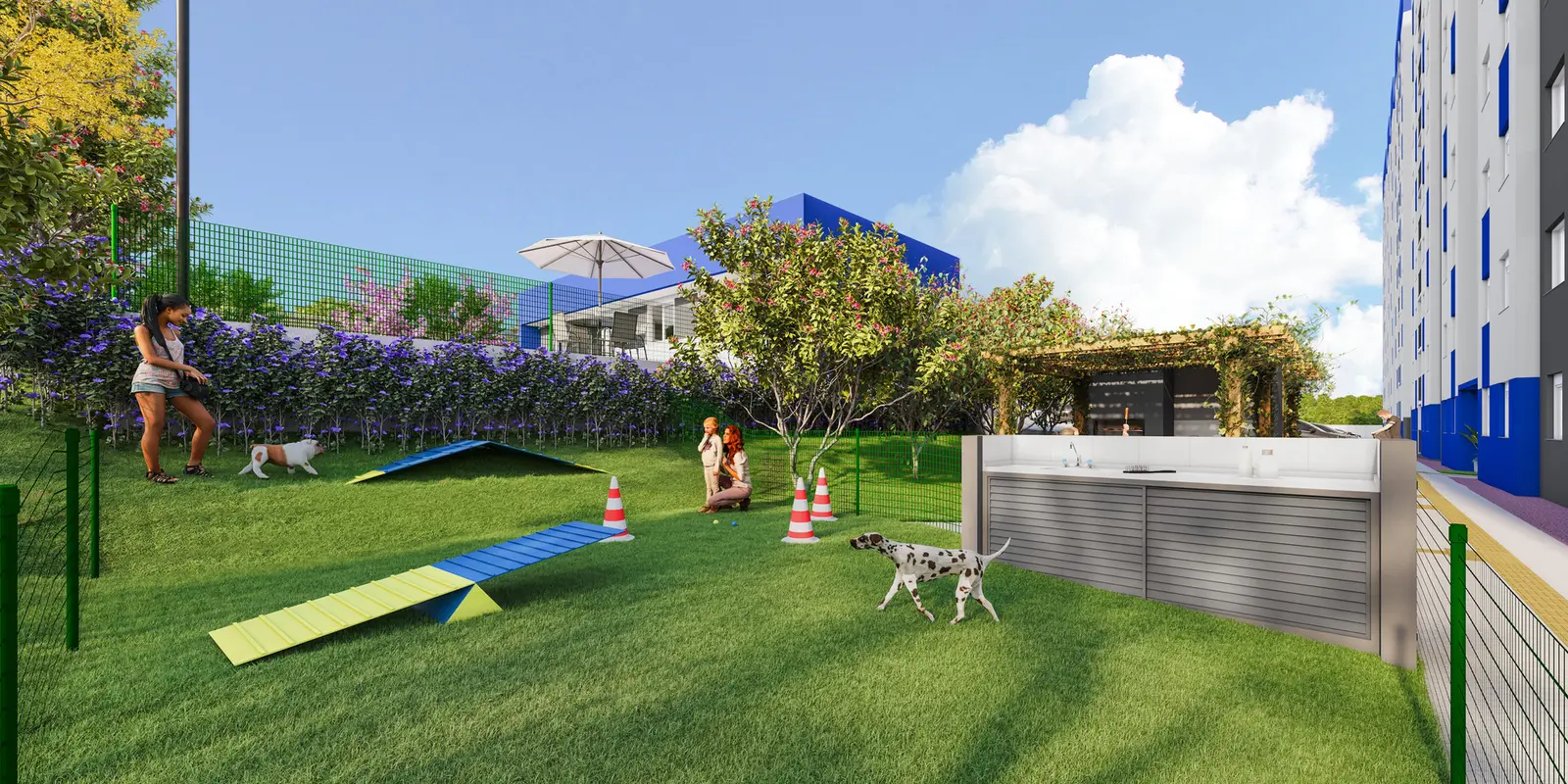 Espaço pet do Residencial Milão