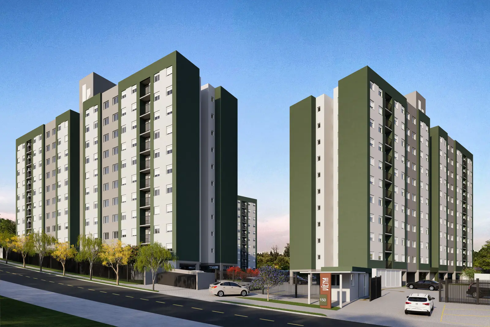Torres do Residencial Viena no bairro Canudos
